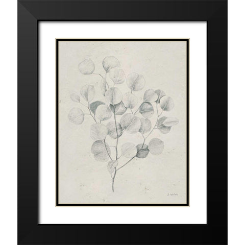 Soft Summer Sketches II Light Black Modern Wood Framed Art Print with Double Matting by Wiens, James