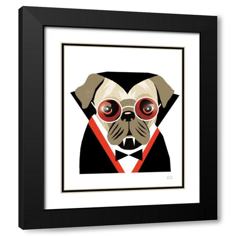 Howloween Black Modern Wood Framed Art Print with Double Matting by Mullan, Michael