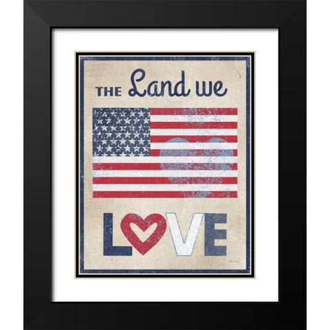 The Land We Love Dark Black Modern Wood Framed Art Print with Double Matting by Grove, Beth