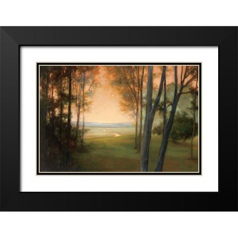 Between the Worlds Black Modern Wood Framed Art Print with Double Matting by Purinton, Julia