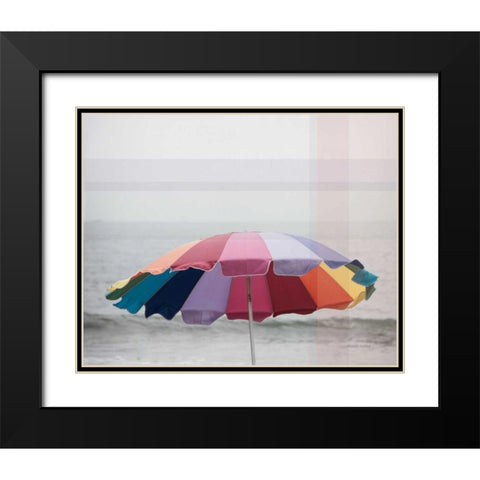 Shady VI Black Modern Wood Framed Art Print with Double Matting by Urquhart, Elizabeth