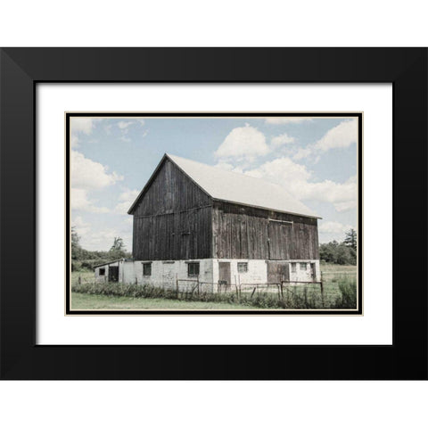 Weathered IV Black Modern Wood Framed Art Print with Double Matting by Urquhart, Elizabeth