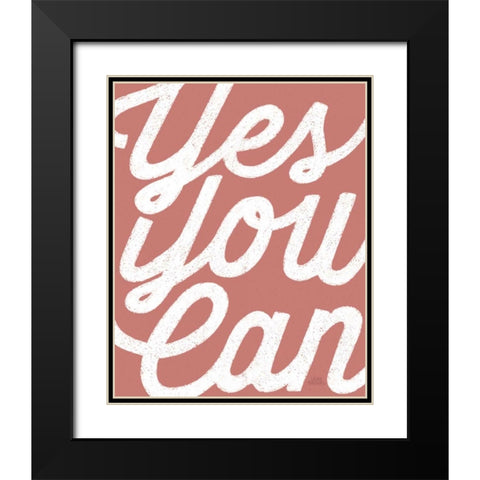 Positivity V Black Modern Wood Framed Art Print with Double Matting by Marshall, Laura
