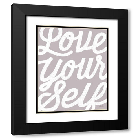 Positivity VIII Black Modern Wood Framed Art Print with Double Matting by Marshall, Laura