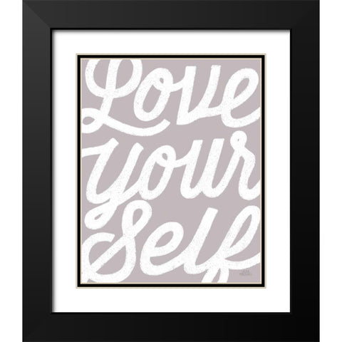 Positivity VIII Black Modern Wood Framed Art Print with Double Matting by Marshall, Laura