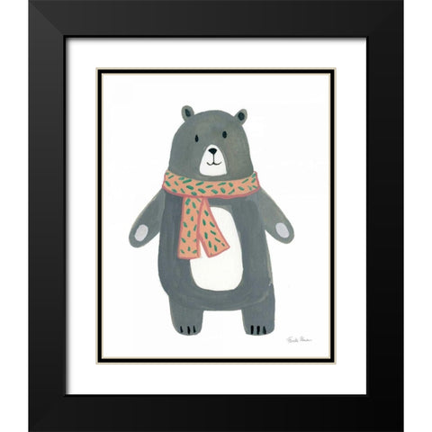 Neighborhood Pals IV Black Modern Wood Framed Art Print with Double Matting by Zaman, Farida