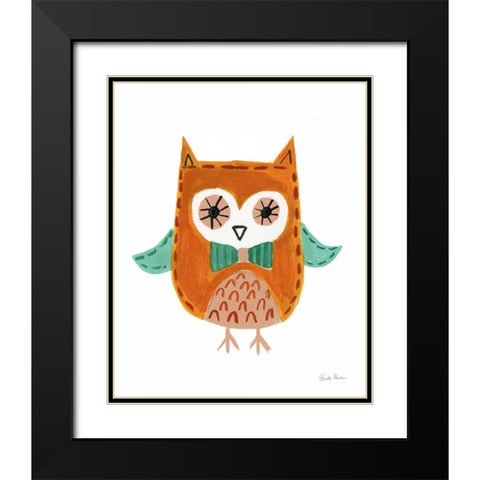 Neighborhood Pals V Black Modern Wood Framed Art Print with Double Matting by Zaman, Farida