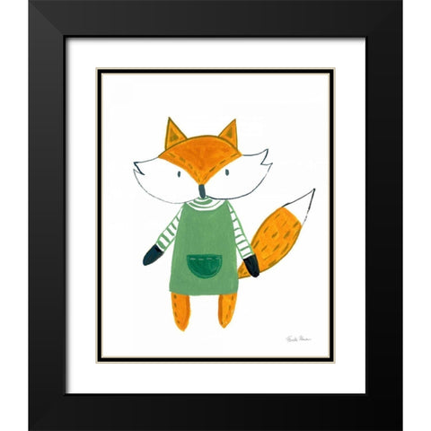 Neighborhood Pals VII Black Modern Wood Framed Art Print with Double Matting by Zaman, Farida