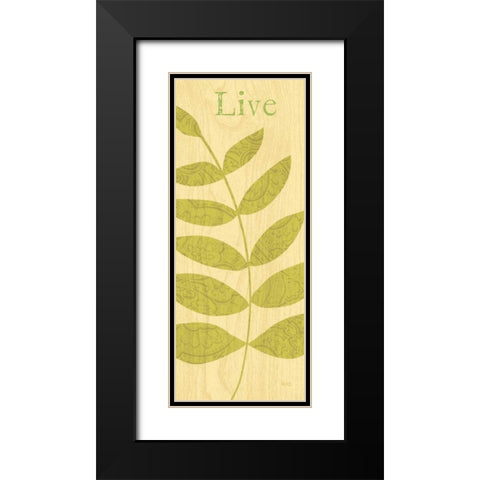 Nature Trio - Live Black Modern Wood Framed Art Print with Double Matting by Charron, Veronique