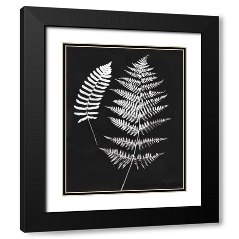 Nature by the Lake Ferns V Black Crop Black Modern Wood Framed Art Print with Double Matting by Rhue, Piper