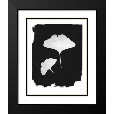 Nature by the Lake Gingko II Black Black Modern Wood Framed Art Print with Double Matting by Rhue, Piper