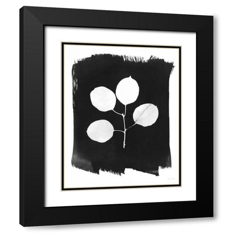 Nature by the Lake Leaves II Black Black Modern Wood Framed Art Print with Double Matting by Rhue, Piper