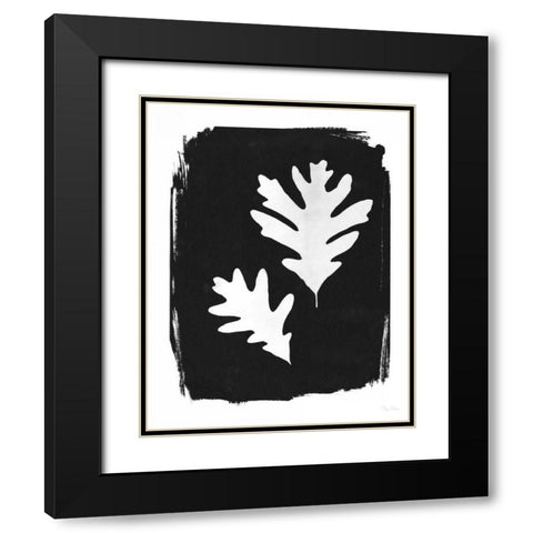 Nature by the Lake Leaves IV Black Black Modern Wood Framed Art Print with Double Matting by Rhue, Piper
