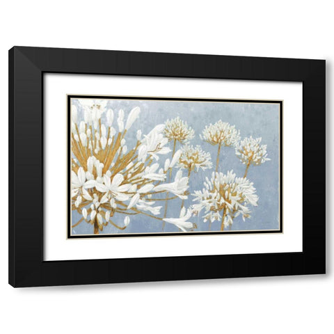 Golden Spring Blue Gray Black Modern Wood Framed Art Print with Double Matting by Wiens, James