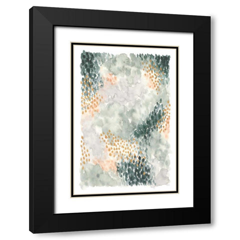 Spring Blooms I Black Modern Wood Framed Art Print with Double Matting by Marshall, Laura