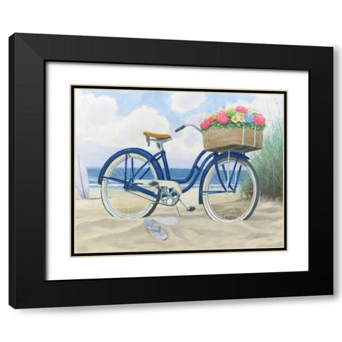 Beach Time II  Black Modern Wood Framed Art Print with Double Matting by Wiens, James