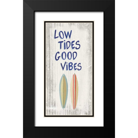 Beach Time V Black Modern Wood Framed Art Print with Double Matting by Wiens, James