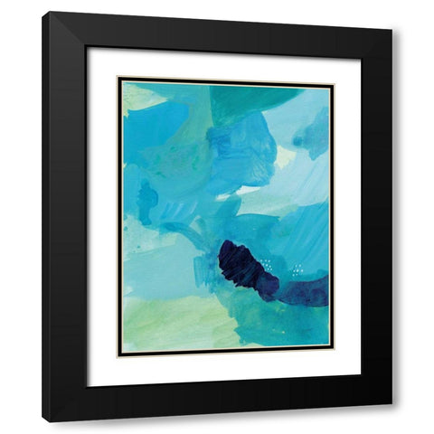 Seascape II Black Modern Wood Framed Art Print with Double Matting by Mack, Lynn
