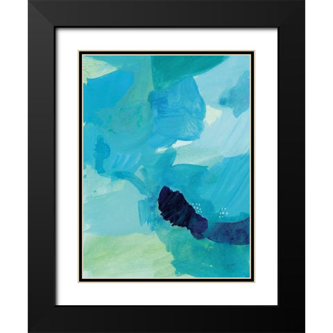 Seascape II Black Modern Wood Framed Art Print with Double Matting by Mack, Lynn