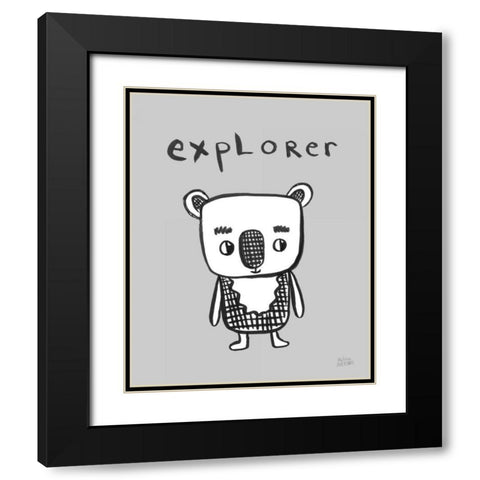 Scandy Baby VI Black Modern Wood Framed Art Print with Double Matting by Averinos, Melissa