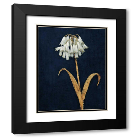 Shimmering Summer II Indigo Crop Black Modern Wood Framed Art Print with Double Matting by Wiens, James