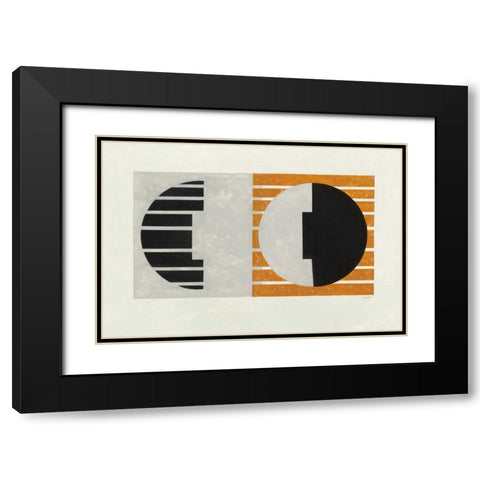Latitude Black Modern Wood Framed Art Print with Double Matting by Schick, Mike