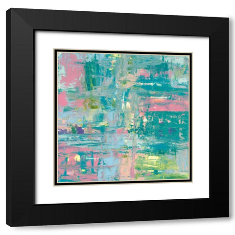 Islands Abstract II Black Modern Wood Framed Art Print with Double Matting by Rhue, Piper