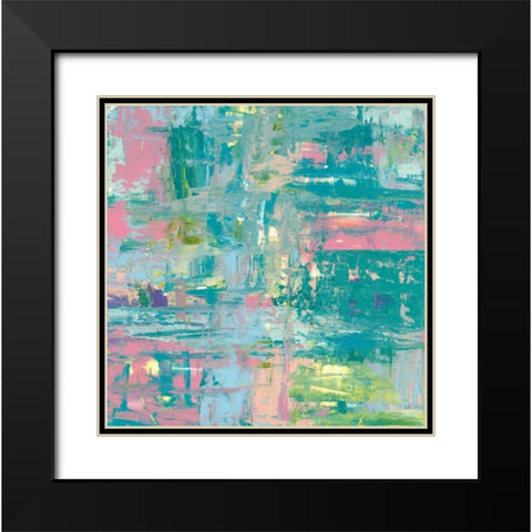 Islands Abstract II Black Modern Wood Framed Art Print with Double Matting by Rhue, Piper