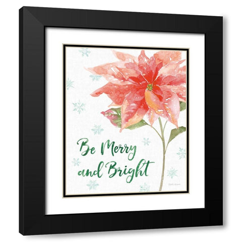 Holiday Flora VI Black Modern Wood Framed Art Print with Double Matting by Grove, Beth
