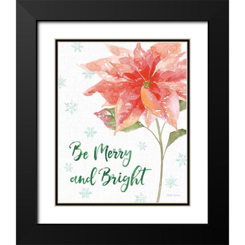 Holiday Flora VI Black Modern Wood Framed Art Print with Double Matting by Grove, Beth