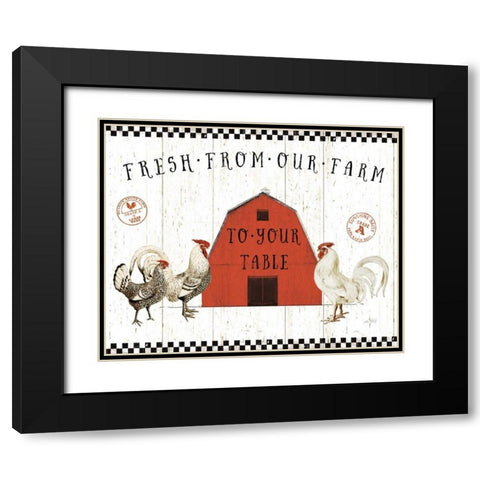 Free Range Fresh VI v2 Black Modern Wood Framed Art Print with Double Matting by Pertiet, Katie