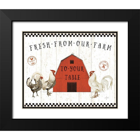 Free Range Fresh VI v2 Black Modern Wood Framed Art Print with Double Matting by Pertiet, Katie