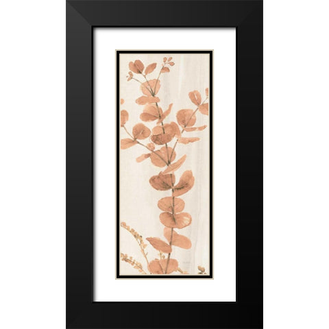 Soft Terracotta Mixed Greens LX Black Modern Wood Framed Art Print with Double Matting by Audit, Lisa