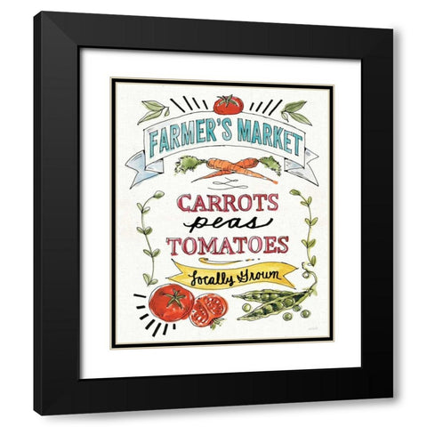 Veggie Market VI Black Modern Wood Framed Art Print with Double Matting by Tavoletti, Anne