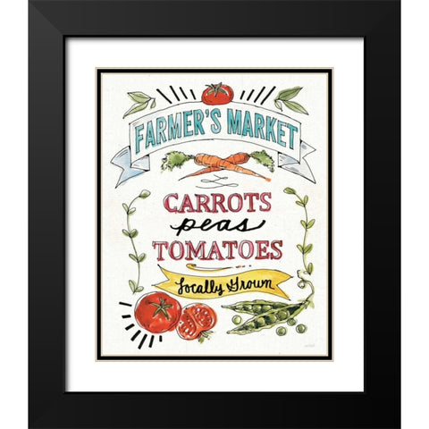 Veggie Market VI Black Modern Wood Framed Art Print with Double Matting by Tavoletti, Anne