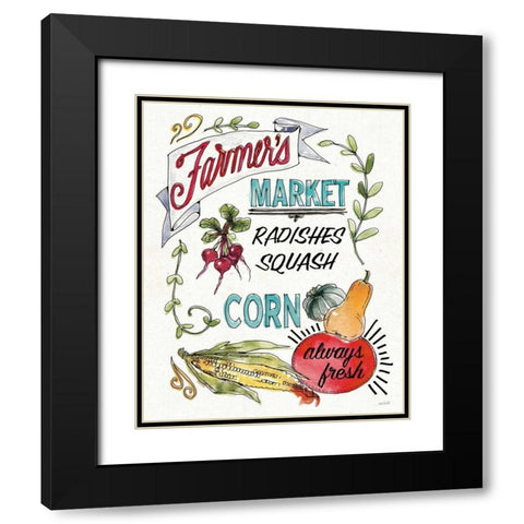 Veggie Market VII Black Modern Wood Framed Art Print with Double Matting by Tavoletti, Anne
