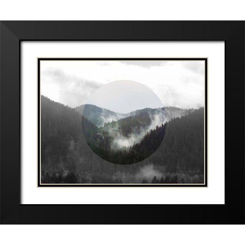 Bold Adventures IV v2 No Words Black Modern Wood Framed Art Print with Double Matting by Marshall, Laura