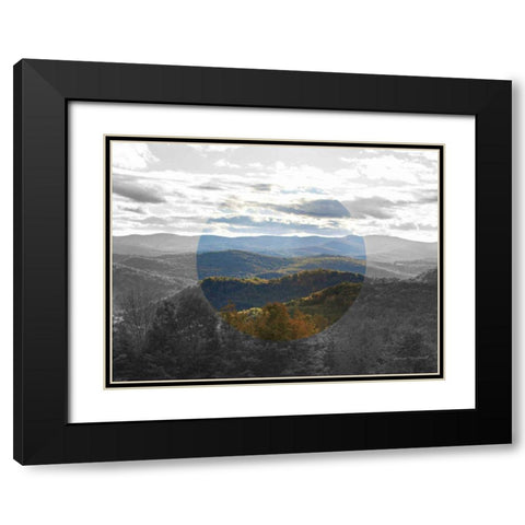 Bold Adventures VI v2 No Words Black Modern Wood Framed Art Print with Double Matting by Marshall, Laura