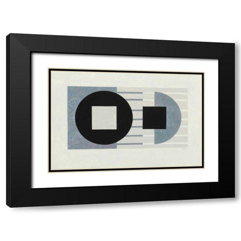 Laterally Speaking Black Modern Wood Framed Art Print with Double Matting by Schick, Mike