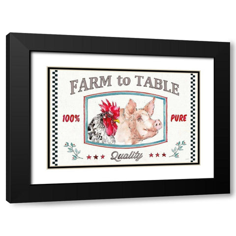 Farm Signs I Black Modern Wood Framed Art Print with Double Matting by Tavoletti, Anne
