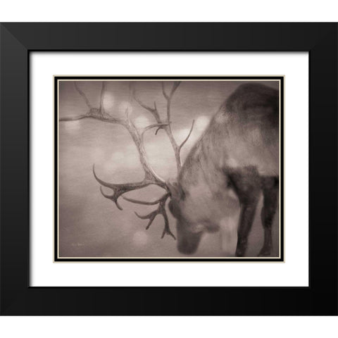 If on a Winters Night Sepia Black Modern Wood Framed Art Print with Double Matting by Bevan, Keri