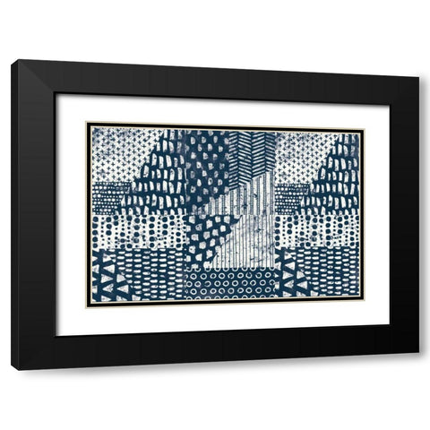 Mark Making Tile VI Black Modern Wood Framed Art Print with Double Matting by Hershey, Moira
