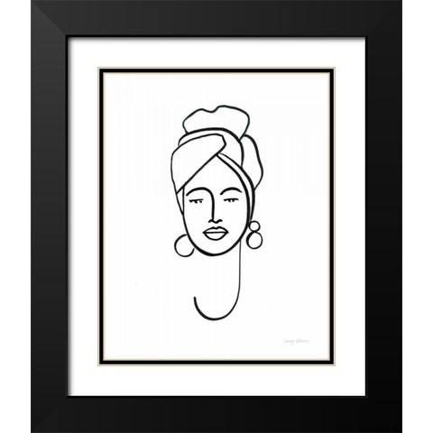 Beauty II Black Modern Wood Framed Art Print with Double Matting by Tillmon, Avery