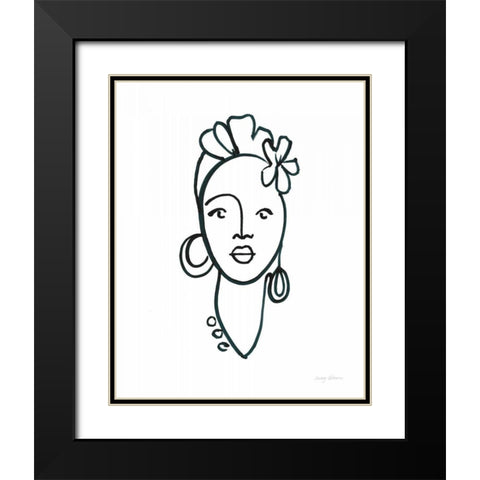 Beauty III Black Modern Wood Framed Art Print with Double Matting by Tillmon, Avery