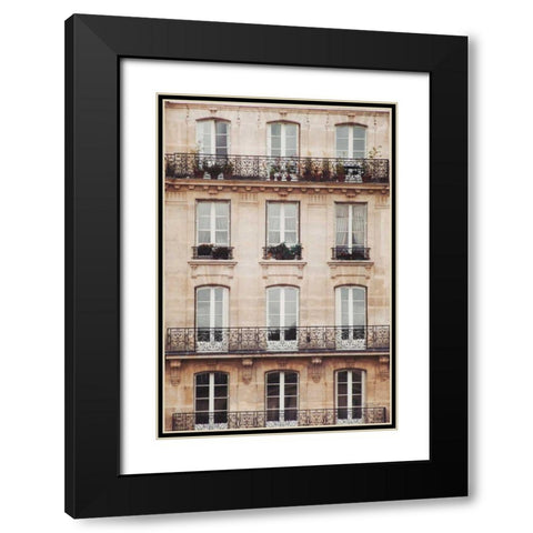 Across the Street II Neutral Black Modern Wood Framed Art Print with Double Matting by Marshall, Laura