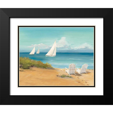 Setting Sail Light Crop Black Modern Wood Framed Art Print with Double Matting by Tillmon, Avery