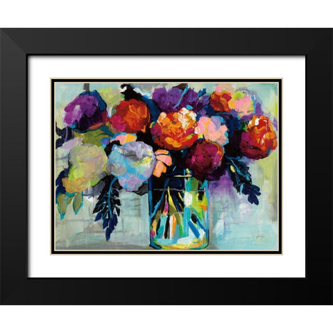 A Colorful Life Black Modern Wood Framed Art Print with Double Matting by Vertentes, Jeanette