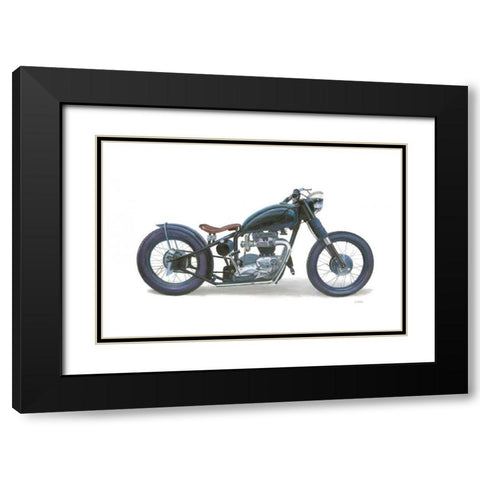 Lets Roll I White Black Modern Wood Framed Art Print with Double Matting by Wiens, James