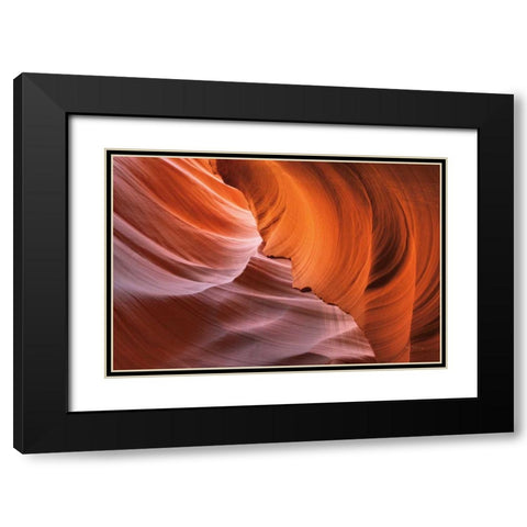 Lower Antelope Canyon I Black Modern Wood Framed Art Print with Double Matting by Majchrowicz, Alan