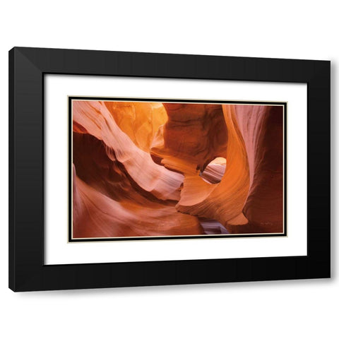 Lower Antelope Canyon II Black Modern Wood Framed Art Print with Double Matting by Majchrowicz, Alan